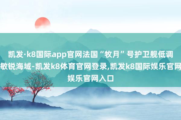 凯发·k8国际app官网法国“牧月”号护卫舰低调穿过敏锐海域-凯发k8体育官网登录,凯发k8国际娱乐官网入口