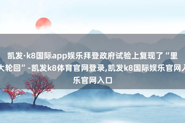 凯发·k8国际app娱乐拜登政府试验上复现了“里根大轮回”-凯发k8体育官网登录,凯发k8国际娱乐官网入口