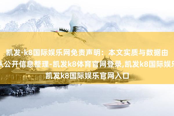 凯发·k8国际娱乐网免责声明：本文实质与数据由不雅点确认公开信息整理-凯发k8体育官网登录,凯发k8国际娱乐官网入口